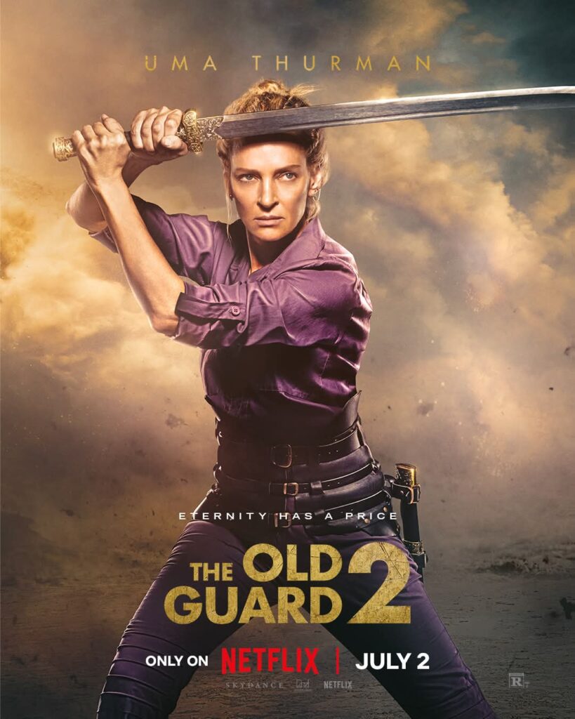 Movie Review: In ‘The Old Guard 2,’ Charlize Theron and Uma Thurman get half a movie