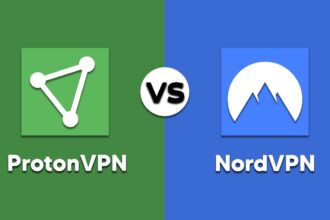 NordVPN vs ProtonVPN speed comparison chart 2026