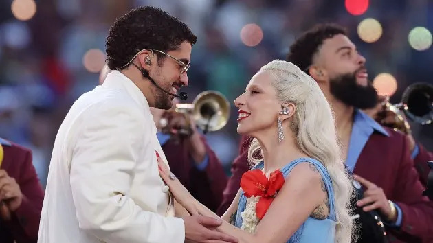 Bad Bunny brings Puerto Rican culture, Lady Gaga and Ricky Martin to halftime show stage